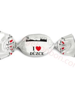 I Love Düzce Logolu Bonbon Şeker