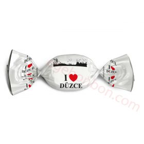 I Love Düzce Logolu Bonbon Şeker