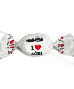 I Love Ağrı Logolu Bonbon Şeker