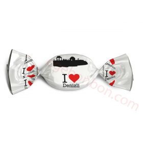 I Love Deni̇zli̇ Logolu Bonbon Şeker