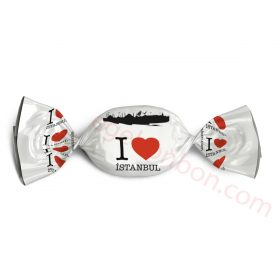 I Love İstanbul Logolu Bonbon Şeker
