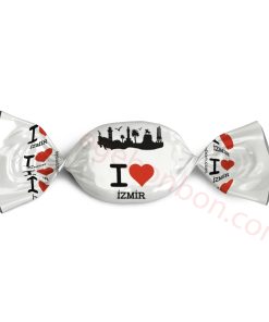 I Love İzmi̇r Logolu Bonbon Şeker