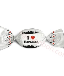 I Love Karaman Logolu Bonbon Şeker