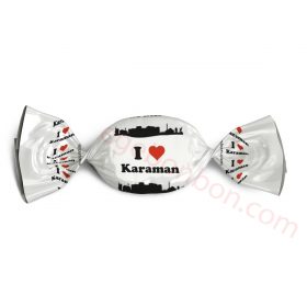 I Love Karaman Logolu Bonbon Şeker